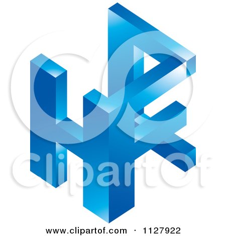 Clipart Of A 3d Hfc Icon - Royalty Free Vector Illustration by Lal Perera