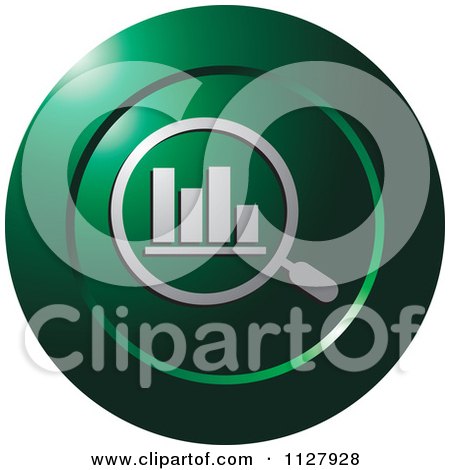 Clipart Of A Green Analytics Icon - Royalty Free Vector Illustration by Lal Perera