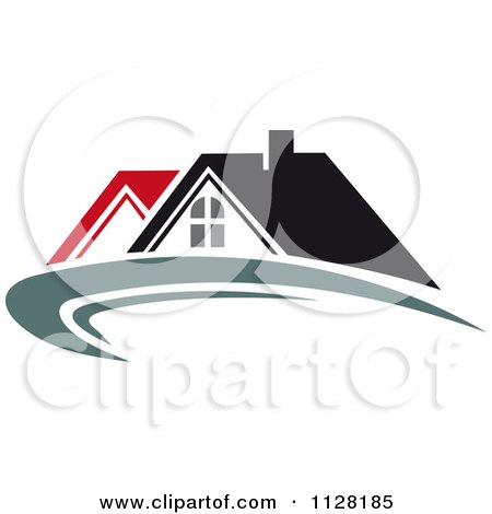 Clipart Of Houses With Roof Tops 8 - Royalty Free Vector Illustration by Vector Tradition SM