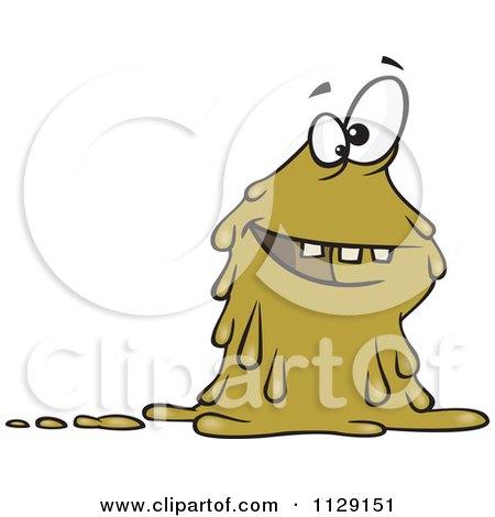 Cartoon Of A Slimy Monster - Royalty Free Vector Clipart by toonaday
