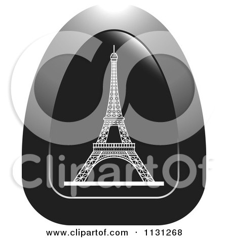 Clipart Of An Eiffel Tower Icon 3 - Royalty Free Vector Illustration by Lal Perera