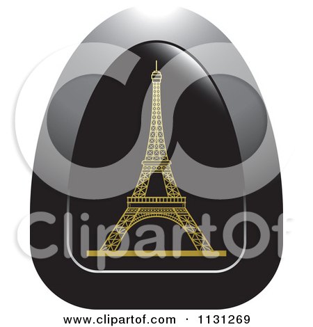 Clipart Of An Eiffel Tower Icon 4 - Royalty Free Vector Illustration by Lal Perera