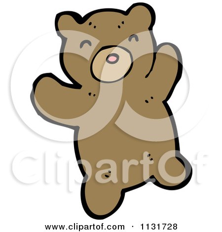 Cartoon Of A Bear 1 - Royalty Free Vector Clipart by lineartestpilot