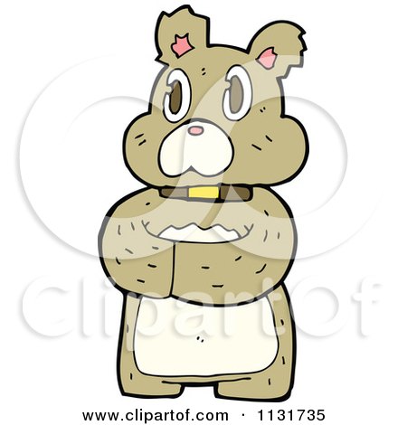 Cartoon Of A Bear - Royalty Free Vector Clipart by lineartestpilot