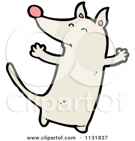 Cartoon Of A Dog - Royalty Free Vector Clipart by lineartestpilot