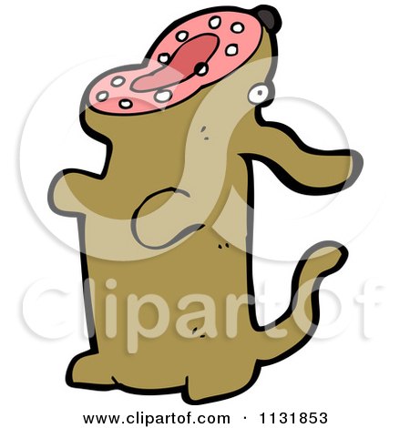 Cartoon Of A Dog - Royalty Free Vector Clipart by lineartestpilot #1131853