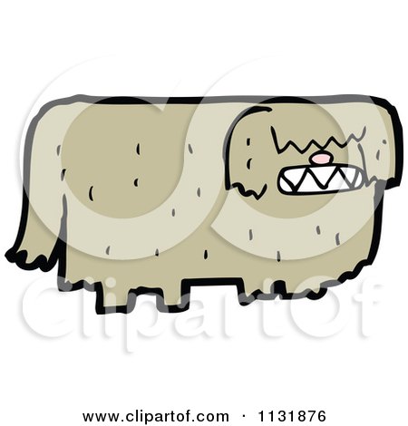 Cartoon Of A Brown Dog 5 - Royalty Free Vector Clipart by lineartestpilot