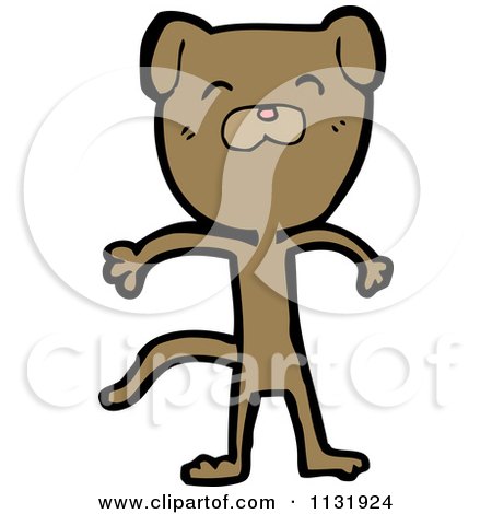 Cartoon Of A Kitty Cat - Royalty Free Vector Clipart by lineartestpilot