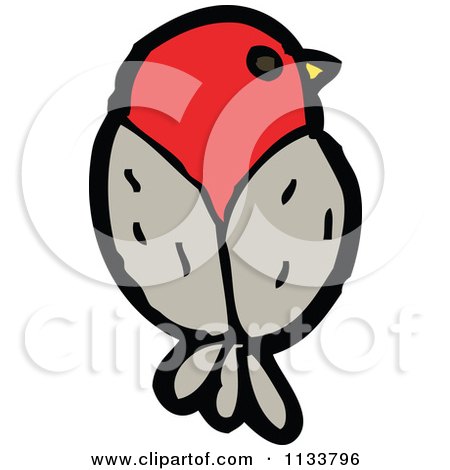 Cartoon Of A Bird 2 - Royalty Free Vector Clipart by lineartestpilot