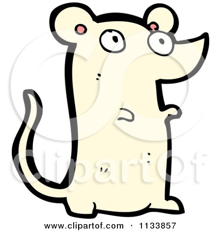 Cartoon Of A Mouse - Royalty Free Vector Clipart by lineartestpilot