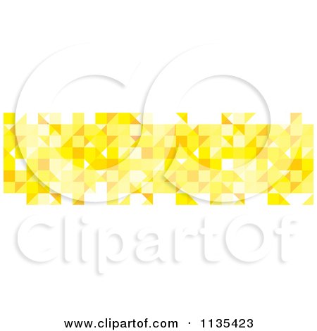 Clipart Of An Abstract Yellow Pattern On White Background - Royalty Free Vector Illustration by michaeltravers