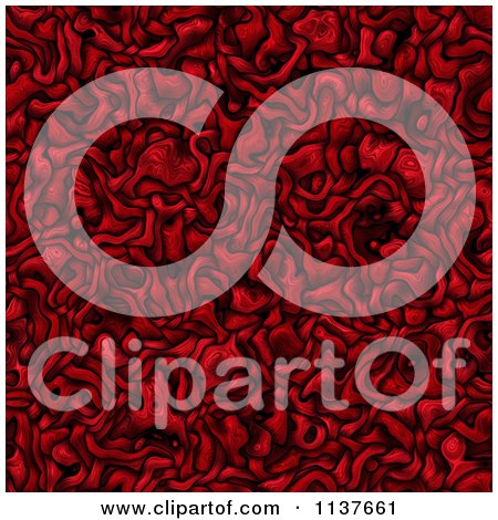 Clipart Of A Seamless Red Tangle Texture Background Pattern Version 3 - Royalty Free CGI Illustration by Ralf61