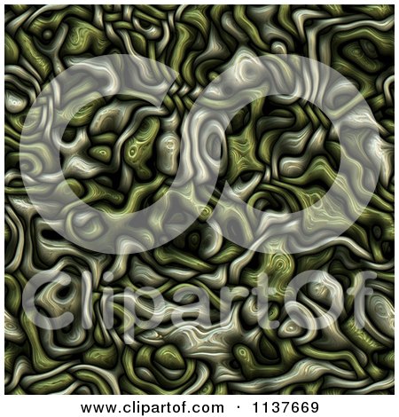 Clipart Of A Seamless Green Tangle Texture Background Pattern Version 4 - Royalty Free CGI Illustration by Ralf61