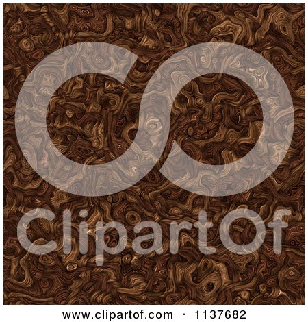 Clipart Of A Seamless Brown Tangle Texture Background Pattern - Royalty Free CGI Illustration by Ralf61