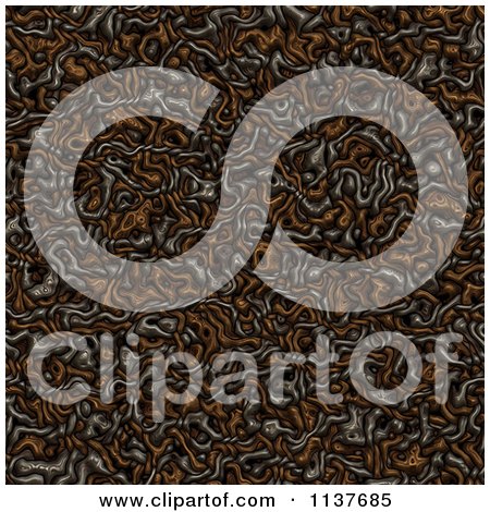 Clipart Of A Seamless Brown Tangle Texture Background Pattern Version 4 - Royalty Free CGI Illustration by Ralf61