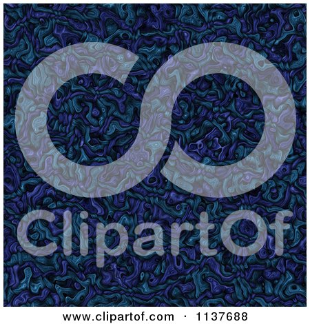 Clipart Of A Seamless Blue Tangle Texture Background Pattern Version 2 - Royalty Free CGI Illustration by Ralf61
