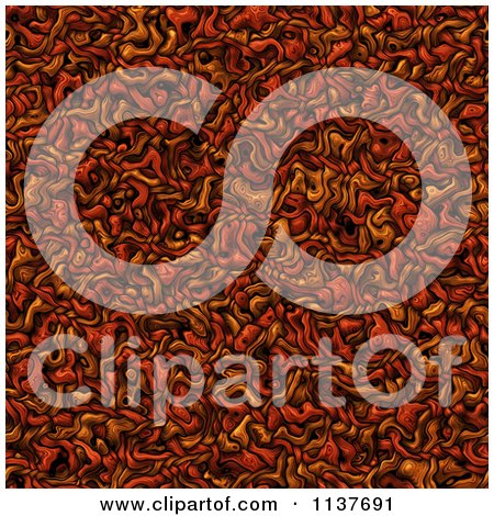 Clipart Of A Seamless Orange Tangle Texture Background Pattern - Royalty Free CGI Illustration by Ralf61