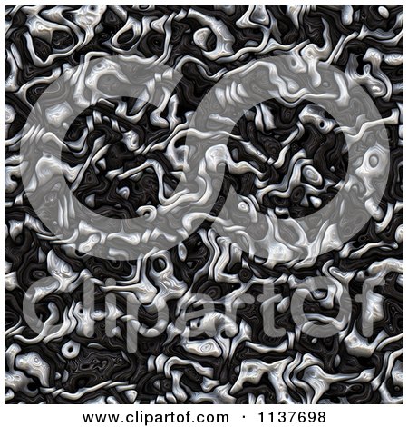 Clipart Of A Seamless Silver Tangle Texture Background Pattern Version 7 - Royalty Free CGI Illustration by Ralf61