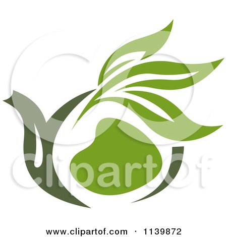 Clipart Of A Cup Of Green Tea Or Coffee 6 - Royalty Free Vector Illustration by Vector Tradition SM