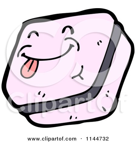 Cartoon of a Piece of Licorice Candy Mascot - Royalty Free Vector Clipart by lineartestpilot