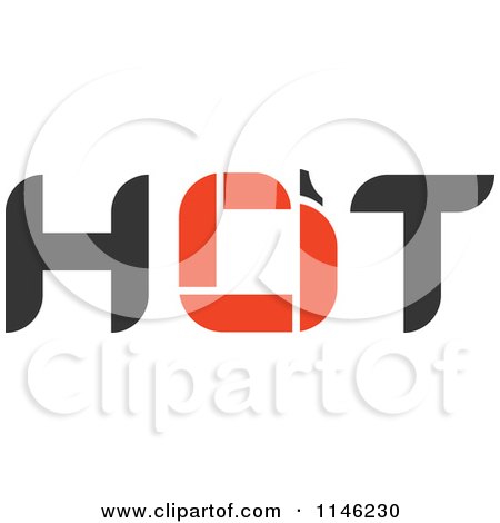 Clipart of a Hot Chili Pepper Text Design 6 - Royalty Free Vector Illustration by elena