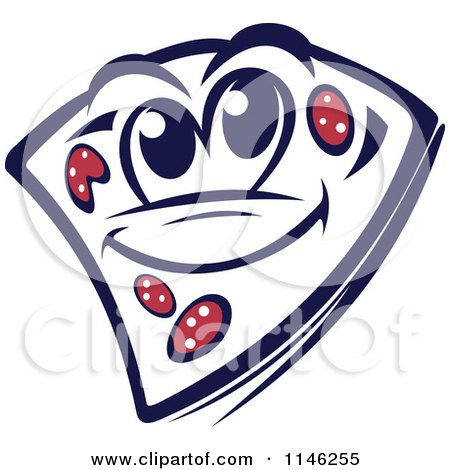 Clipart of a Happy Pizza Slice Mascot - Royalty Free Vector Illustration by Vector Tradition SM