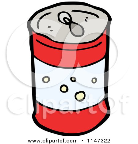 Cartoon of a Soda Can - Royalty Free Vector Clipart by lineartestpilot