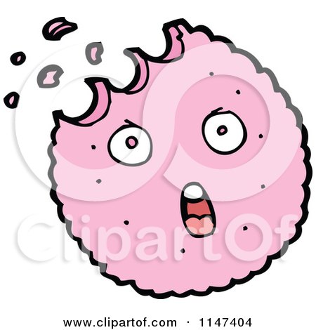 Cartoon of a Cookie Mascot - Royalty Free Vector Clipart by lineartestpilot