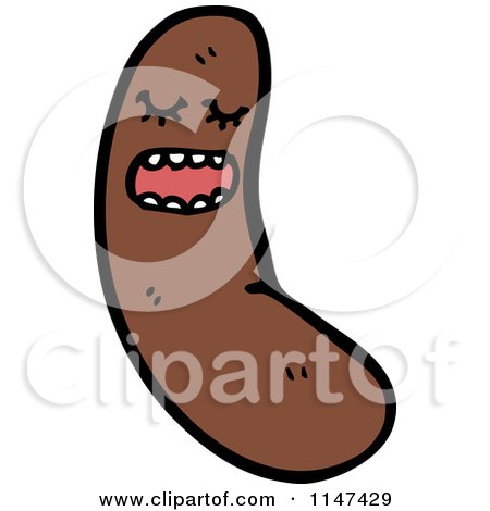 Cartoon of a Sausage Mascot - Royalty Free Vector Clipart by lineartestpilot
