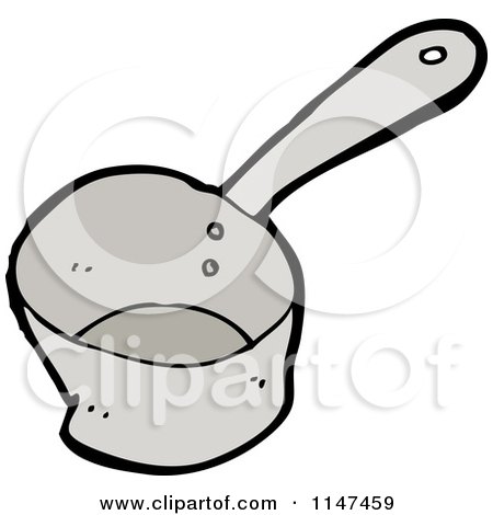 Cartoon of a Pot - Royalty Free Vector Clipart by lineartestpilot