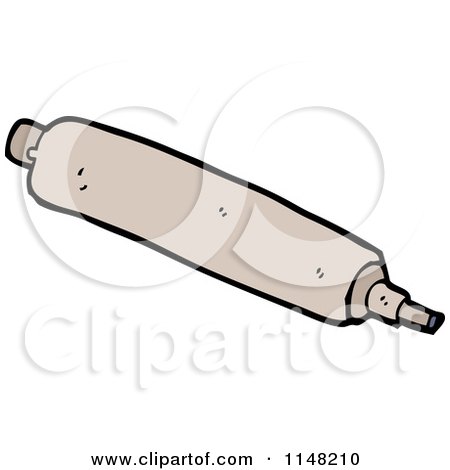 Cartoon of a Marker - Royalty Free Vector Clipart by lineartestpilot