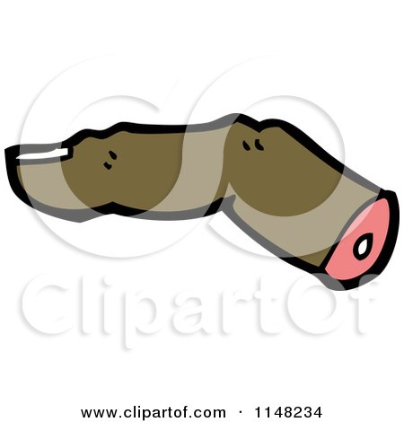 Cartoon of a Chopped off Finger - Royalty Free Vector Clipart by lineartestpilot