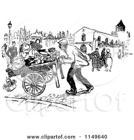 street clipart black and white