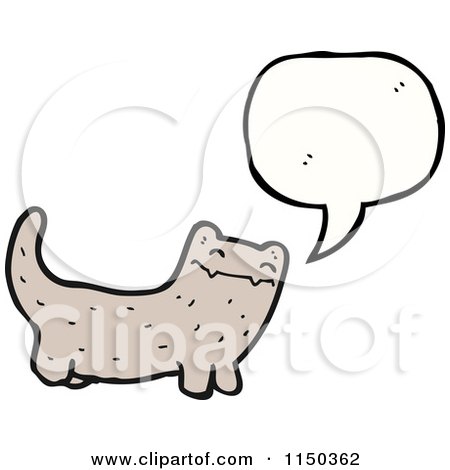 Cartoon of a Thinking Cat - Royalty Free Vector Clipart by lineartestpilot