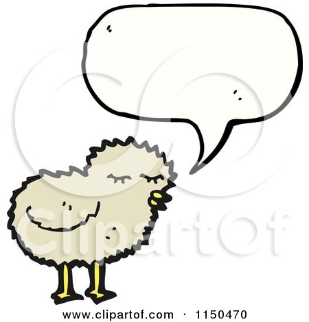 Cartoon of a Thinking Chick - Royalty Free Vector Clipart by lineartestpilot