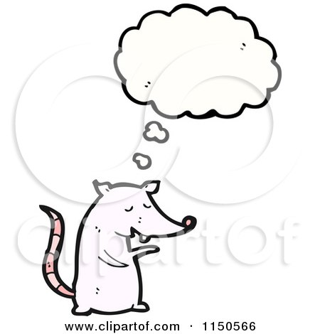 Cartoon of a Lion Thinking About Love - Royalty Free Vector Clipart by lineartestpilot