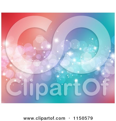 Clipart of a Colorful Sparkle Bokeh Background - Royalty Free Clipart by KJ Pargeter