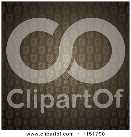 Clipart of an Ornate Wallpaper Pattern - Royalty Free Vector Illustration by lineartestpilot