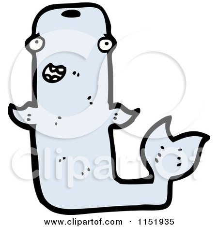 Cartoon of a Whale - Royalty Free Vector Illustration by lineartestpilot