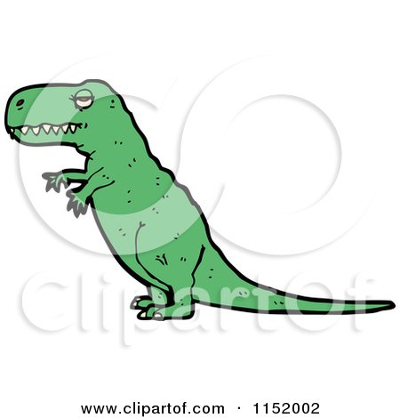 Cartoon of a Tyrannosaurus Rex - Royalty Free Vector Illustration by lineartestpilot