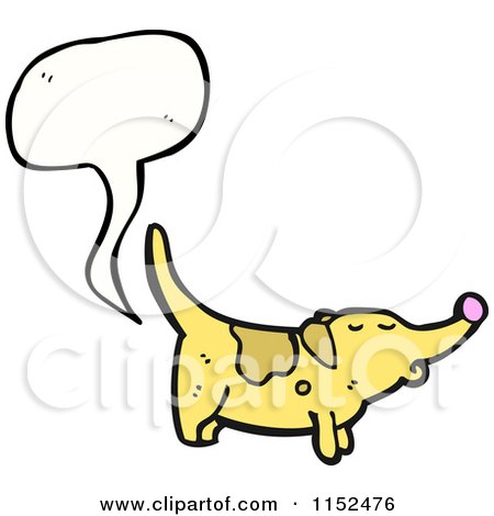 Cartoon of a Talking Dog - Royalty Free Vector Illustration by lineartestpilot
