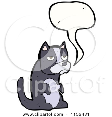 Cartoon of a Talking Dog - Royalty Free Vector Illustration by lineartestpilot