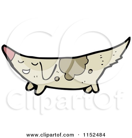 Cartoon of a Dog - Royalty Free Vector Illustration by lineartestpilot