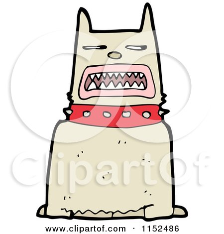 Cartoon of a Dog - Royalty Free Vector Illustration by lineartestpilot