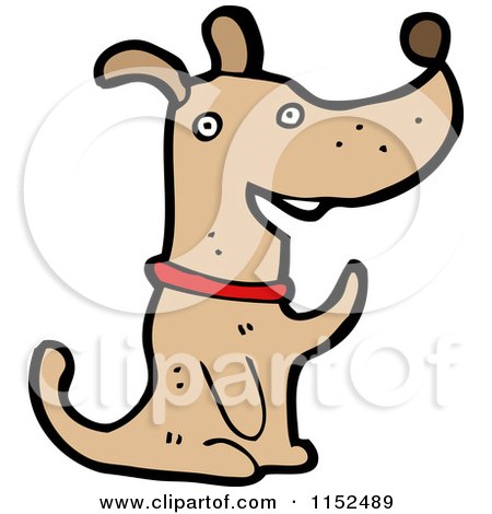 Cartoon of a Dog - Royalty Free Vector Illustration by lineartestpilot