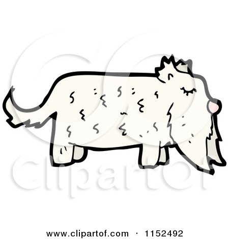 Cartoon of a Dog - Royalty Free Vector Illustration by lineartestpilot