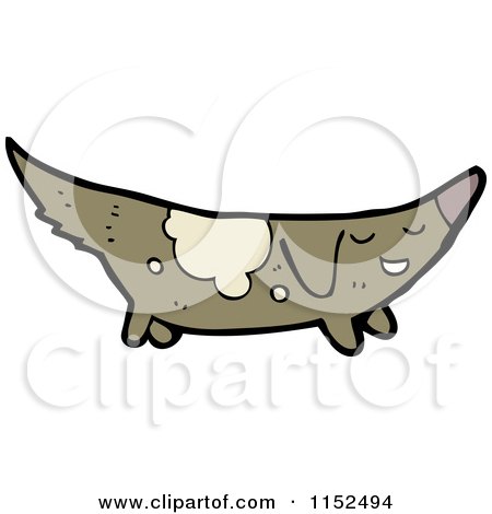 Cartoon of a Dog - Royalty Free Vector Illustration by lineartestpilot