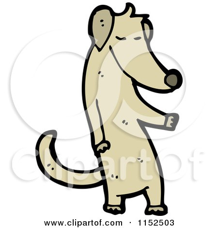 Cartoon of a Dog - Royalty Free Vector Illustration by lineartestpilot