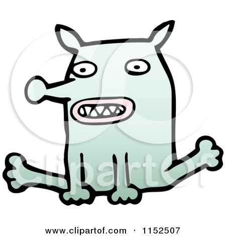 Cartoon of a Dog - Royalty Free Vector Illustration by lineartestpilot