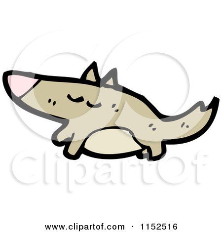 Cartoon of a Dog - Royalty Free Vector Illustration by lineartestpilot